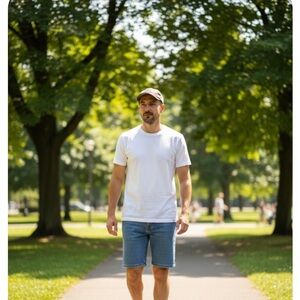 Levi's Blue Denim Jeans with Brown Label